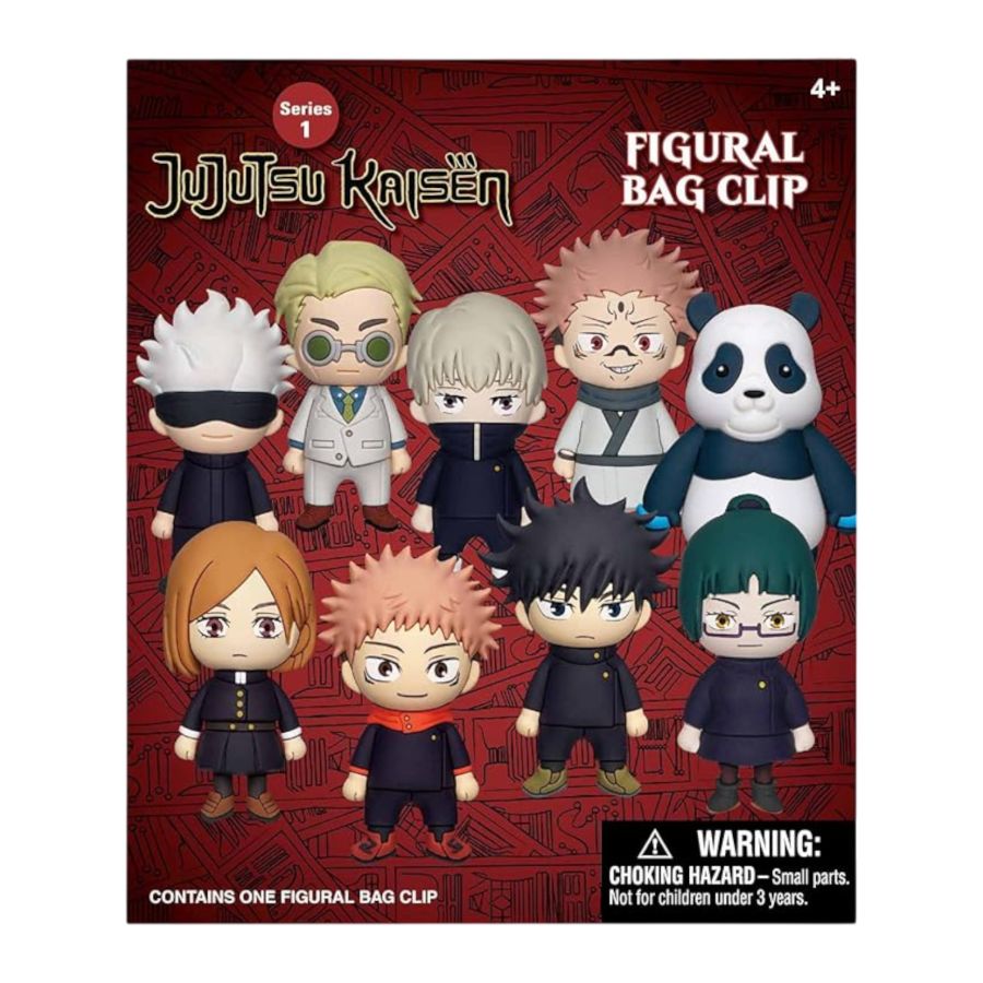 Jujutsu Kaisen - 3D PVC Bag Clips Blind Bag (Display of 24) (Series 1)