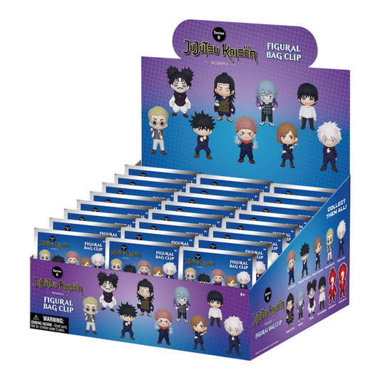 Jujutsu Kaisen - 3D PVC Bag Clips Series 6 Blind Bag (Display of 24)