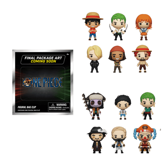 One Piece (Netflix) - Pirates 3D Bag Clips Series 1 (Display of 24)