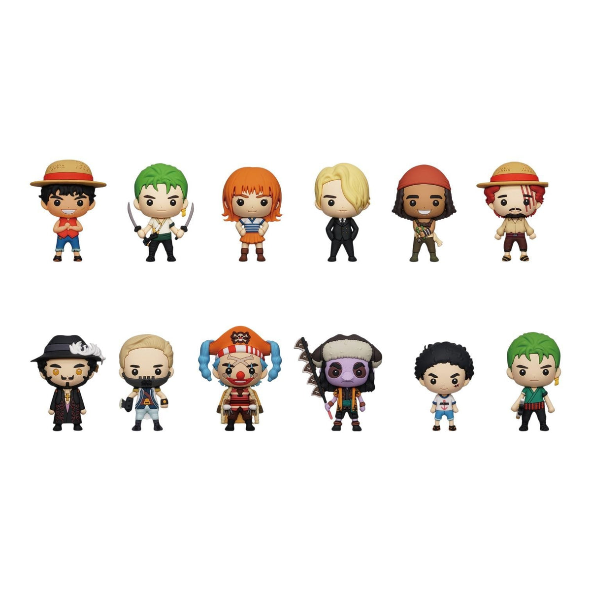 One Piece (Netflix) - Pirates 3D Bag Clips Series 1 (Display of 24)