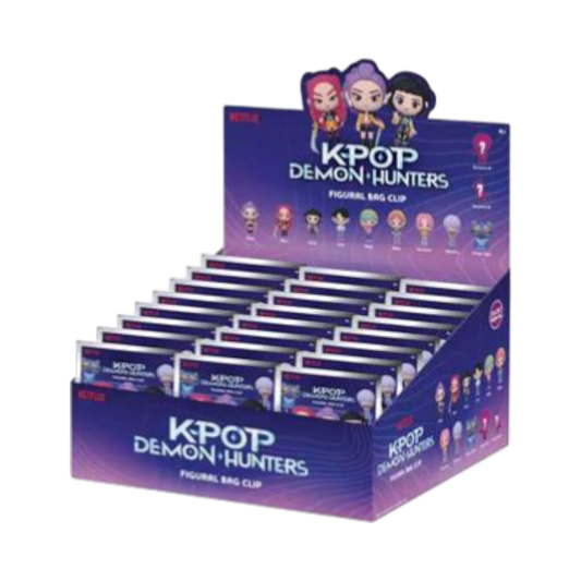 KPop Demon Hunters - 3D PVC Bag Clips S1 Blind Bag Assortment (Display of 24)