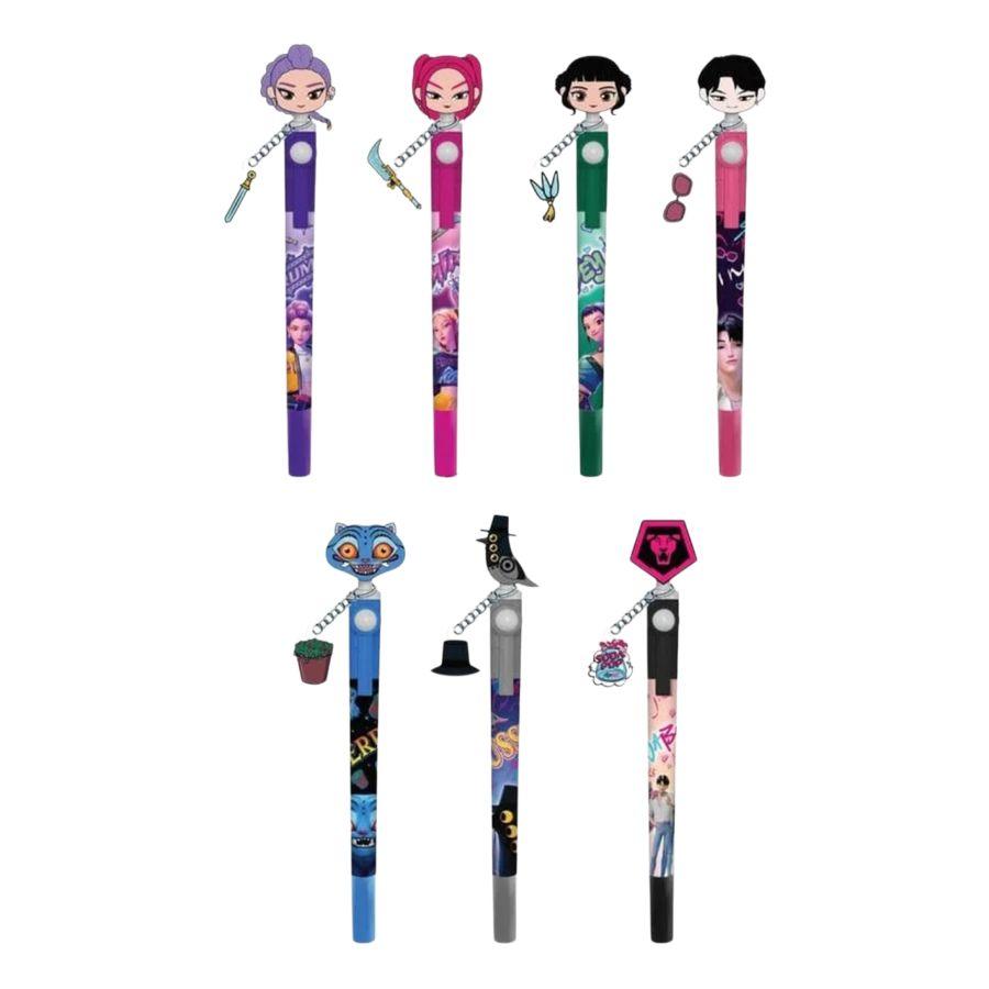 KPop Demon Hunters - 3D Head Topper Spinning Pen Blind Box (Display of 16)