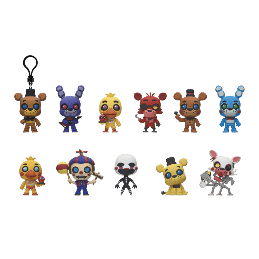 Five Nights at Freddy's - 3D Foam Bag Clip Blind Bag Series 1 (Display of 24)