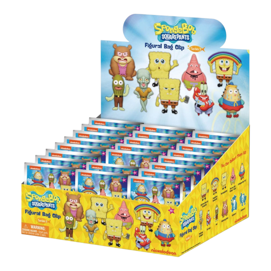Spongebob - 3D Foam Keychains Blind Bag Series 5 (Display of 24)