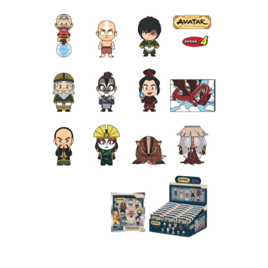 Avatar: The Last Airbender - 3D Foam Bag Clips Series 4 (Display of 24)