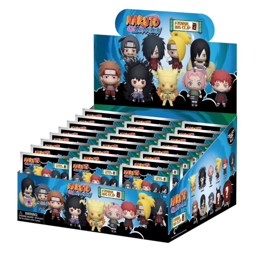 Naruto - 3D Foam Bag Clips (Series 6) Blind Bag [Display of 24]