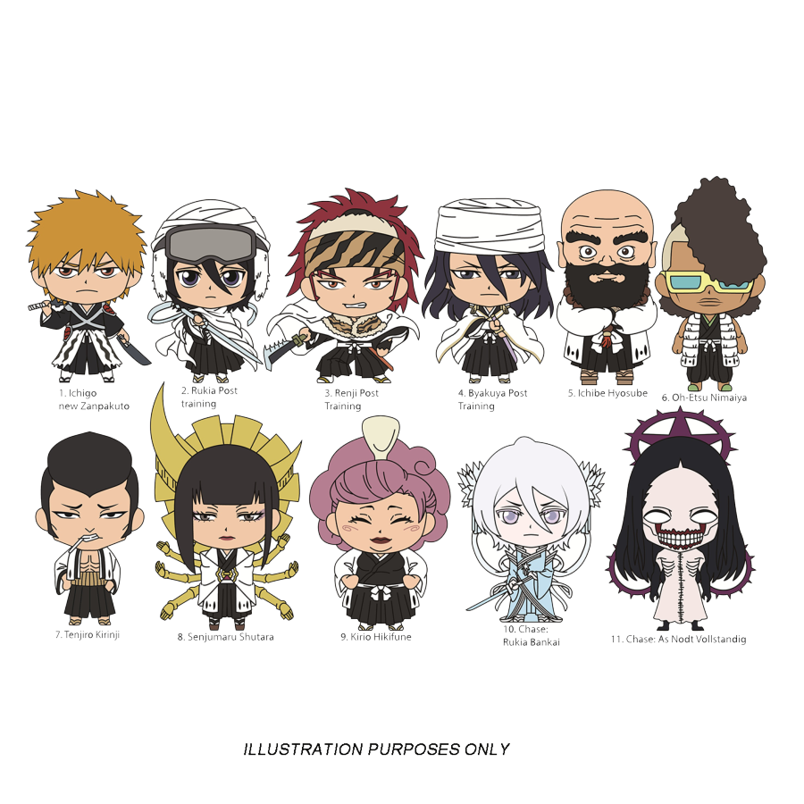 Bleach - 1000 Year Blood War 3D Foam Bag Clip Series 3 (Display of 24)