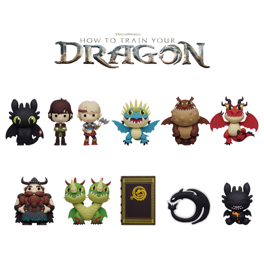 How to Train Your Dragon (2025) - 3D PVC Bag Clips S01 Blind Bag (Display of 24)