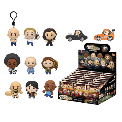 Fast & Furious - 3D PVC Bag Clips Blind Bag (Display of 24) Series 1
