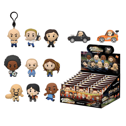 Fast & Furious - 3D PVC Bag Clips Blind Bag (Display of 24) Series 1