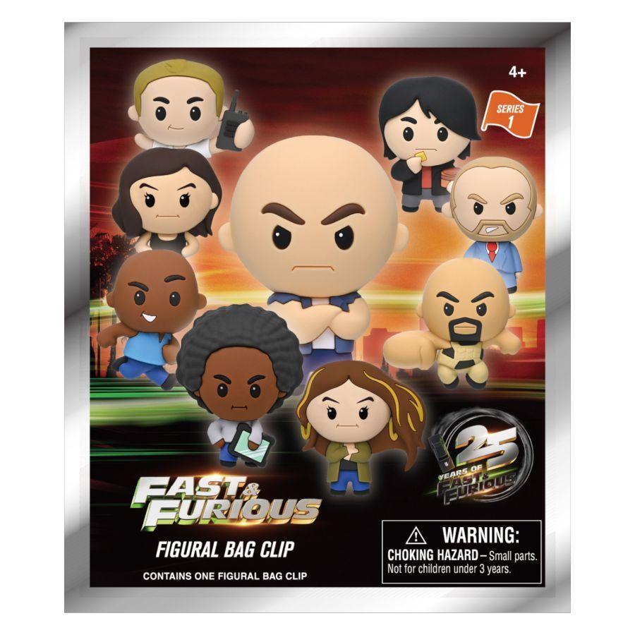 Fast & Furious - 3D PVC Bag Clips Blind Bag (Display of 24) Series 1