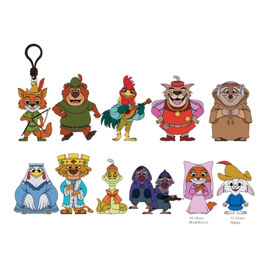 Robin Hood (1973) - PVC Bag Clips Blind Bag Series 79 (Display of 24)