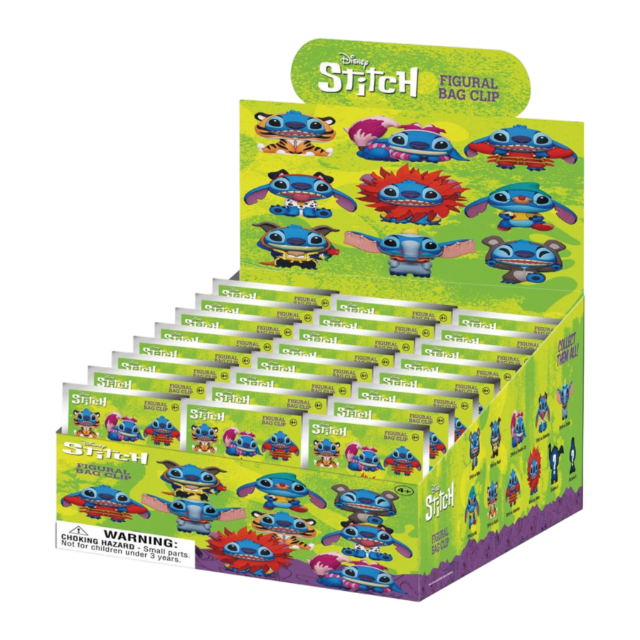 Lilo & Stitch - Stitch in Costume PVC Bag Clips S01 Blind Bag (Display of 24)