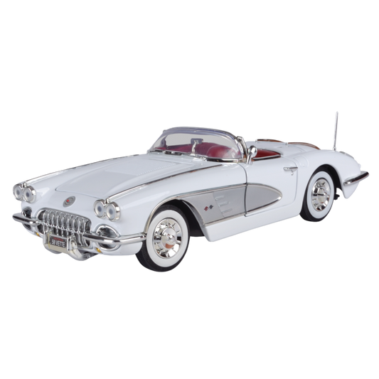 Timeless Legends - 1:18 Scale 1958 Corvette [White]