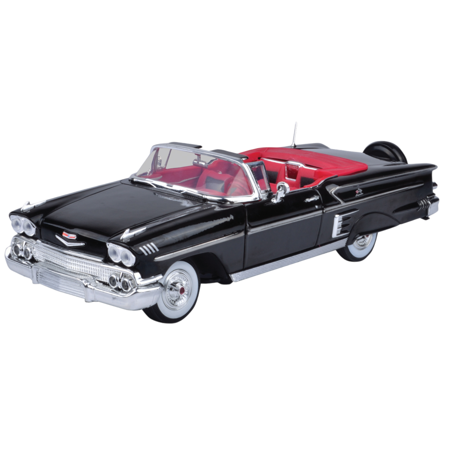 Timeless Legends - 1:18 Scale 1958 Chevrolet Impala [Black]