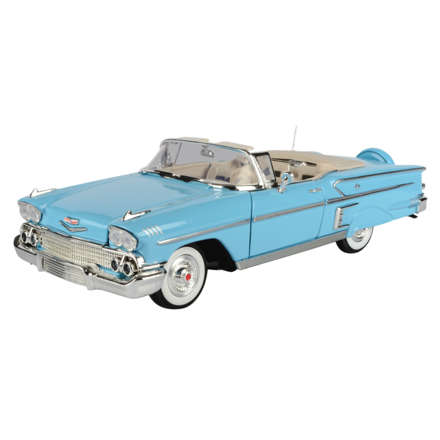 Timeless Legends - 1:18 Scale 1958 Chevrolet Impala [Blue]