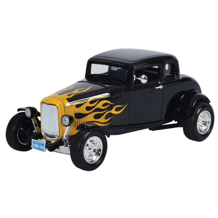Timeless Legends - 1:18 Scale 1932 Ford Five-Window Coupe [Black]