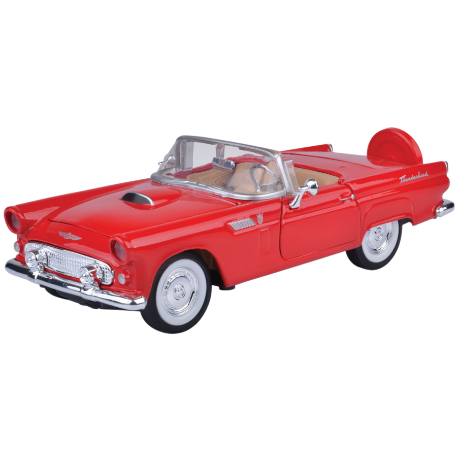 Timeless Legends - 1:24 Scale 1956 Ford Thunderbird (Convertible) [Red]