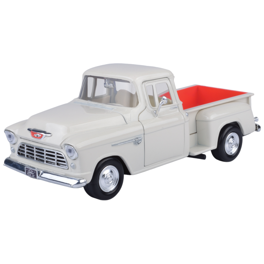 Timeless Legends - 1:24 Scale 1955 Chevy Stepside [White]