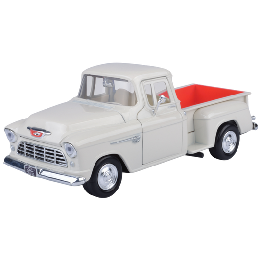 Timeless Legends - 1:24 Scale 1955 Chevy Stepside [White]