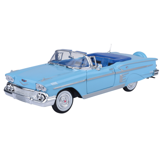 Timeless Legends - 1:24 Scale 1958 Chevy Impala [Blue]