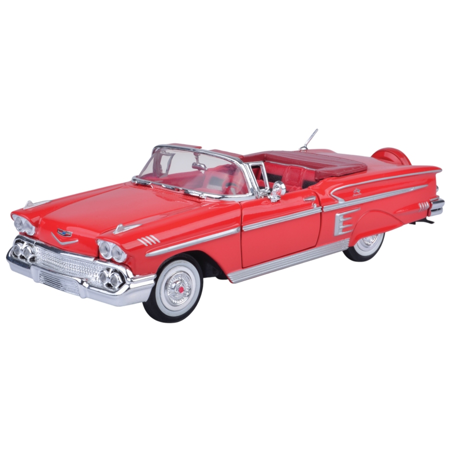 Timeless Legends - 1:24 Scale 1958 Chevy Impala [Red]