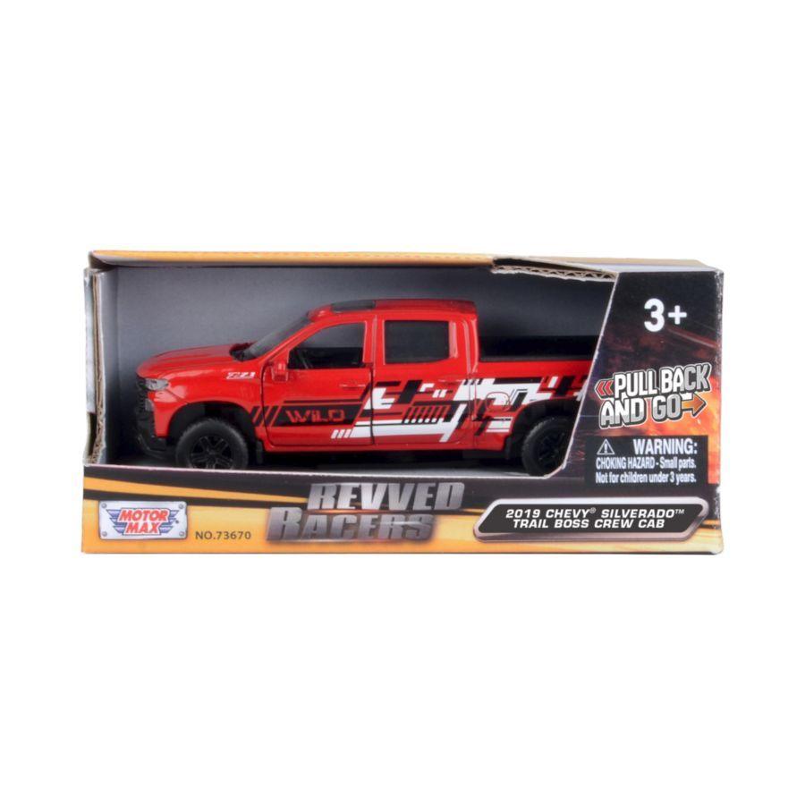 Revved Racers - 1:32 2019 Chevy Silverado Trail Boss Crew Cab Diecast Vehicle
