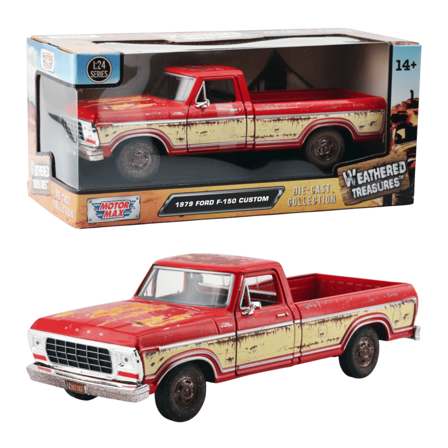 Weathered Treasures - 1:24 1979 Ford F-150 Custom Diecast Vehicle