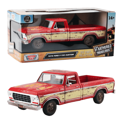 Weathered Treasures - 1:24 1979 Ford F-150 Custom Diecast Vehicle