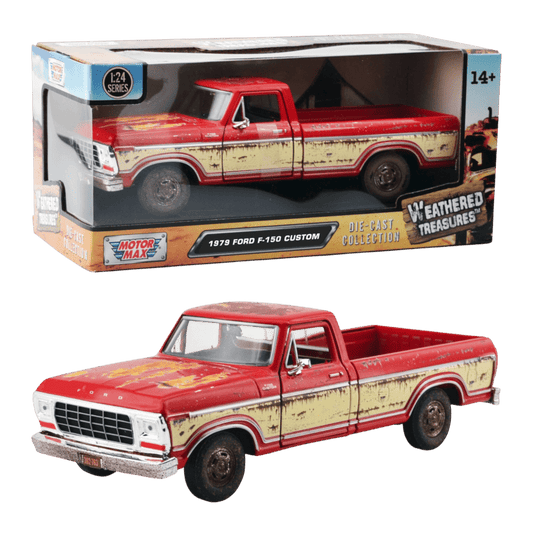 Weathered Treasures - 1:24 1979 Ford F-150 Custom Diecast Vehicle