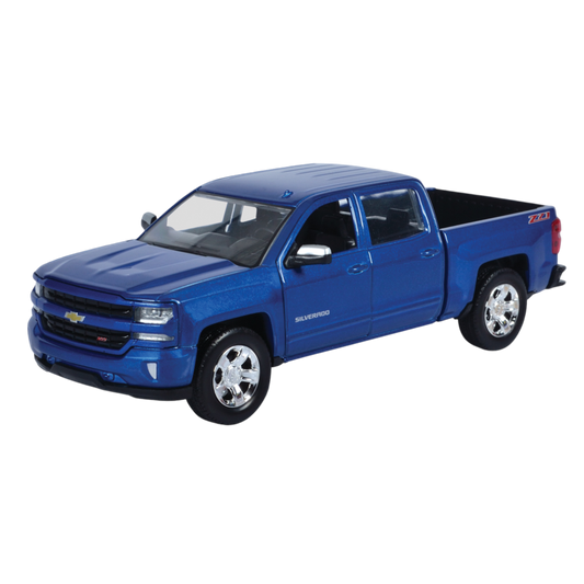 Timeless Legends - 1:24 Scale 2017 Chevy Silverado 1500Lt Z71 Crew Cab [Blue]
