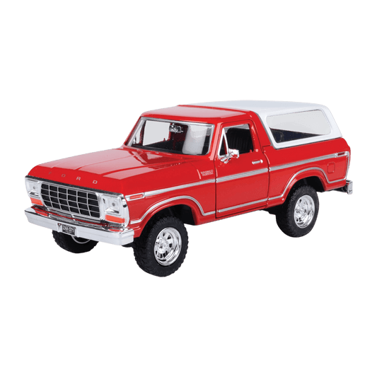 Timeless Legends - 1:24 1978 Red Ford Bronco (Hard Top)