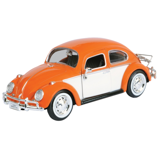 Volkswagen Collection - 1:24 Scale 1966 Volkswagen Classic Beetle W/Rear Luggage Rack