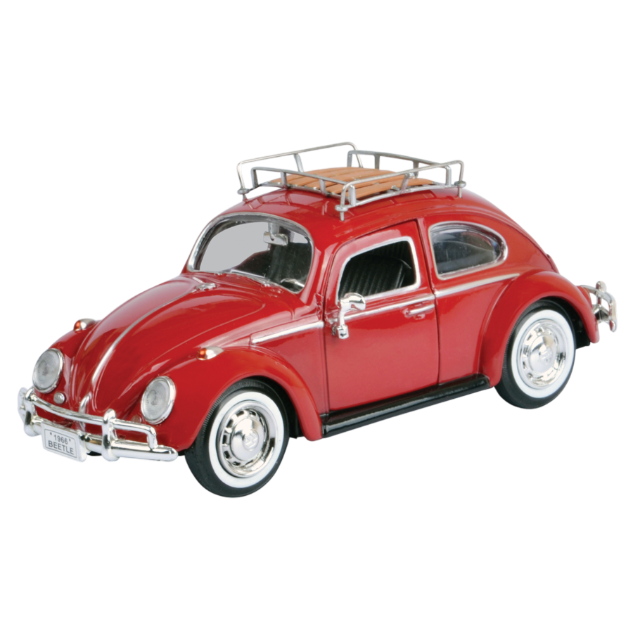 Volkswagen Collection - 1:24 Scale 1966 Volkswagen Classic Beetle Wi/Roof Luggage Rack