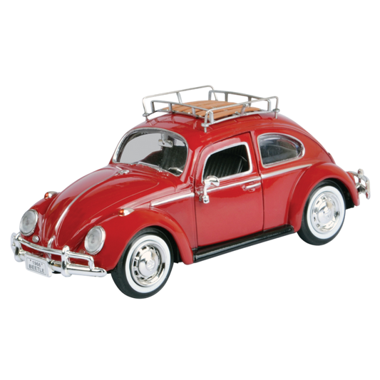 Volkswagen Collection - 1:24 Scale 1966 Volkswagen Classic Beetle Wi/Roof Luggage Rack