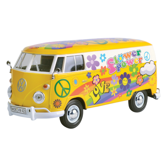 Volkswagen Collection - 1:24 Scale Volkswagen Type 2 (T1) Delivery Van Flower Power 2