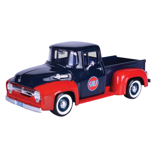 Gulf Collection - 1:24 Scale 1956 Ford F-100 Pickup With Gulf Livery