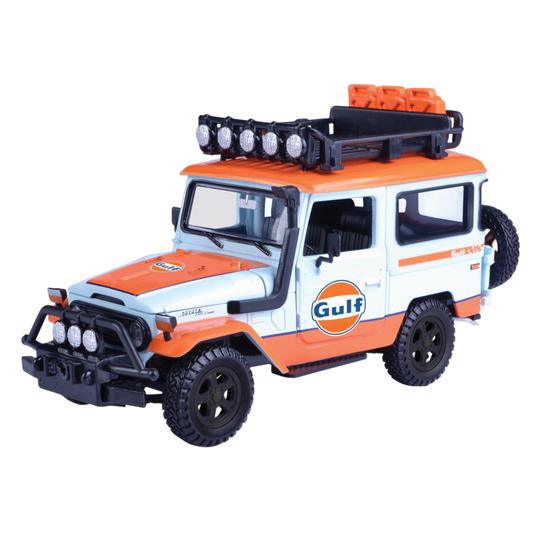 Gulf Collection - 1:24 Scale Off Road - Toyota Fj40 With Gulf Livery