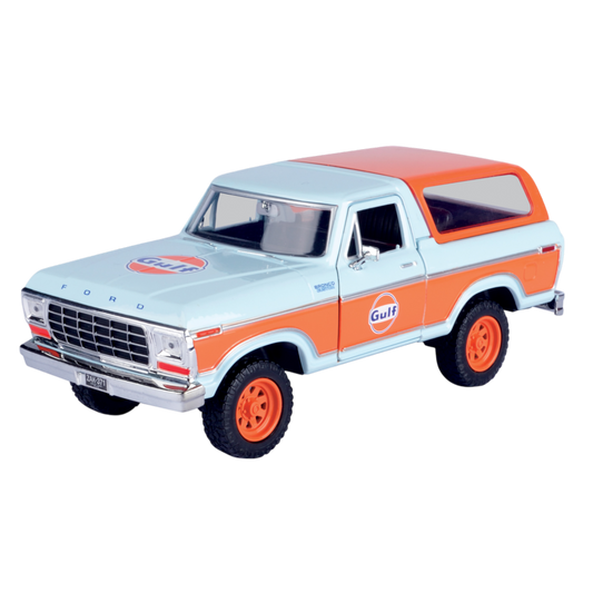 Gulf Collection - 1:24 Scale 1978 Ford Bronco With Gulf Livery