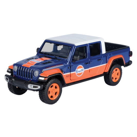Gulf Collection - 1:27 Scale 2021 Jeep Gladiator Rubicon With Gulf Livery