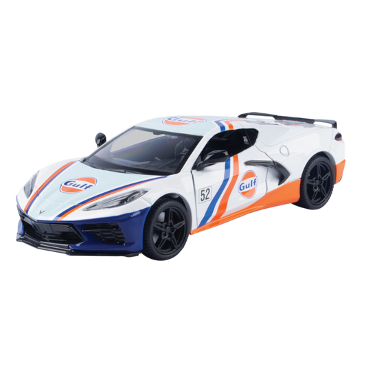Gulf Collection - 1:24 Scale 2020 Corvette C8 With Gulf Livery