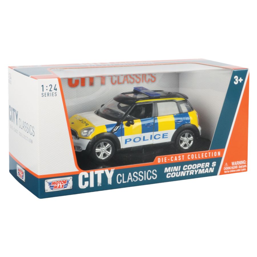 Mini Cooper Collection - 1:24 Scale Mini Cooper S Countryman - Police Car