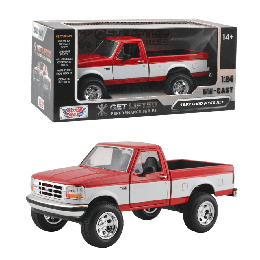 Get Lifted - 1:24 1993 Ford F-150 Diecast Vehicle