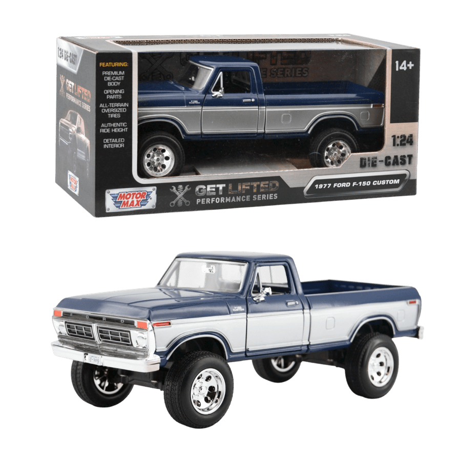 Get Lifted - 1:24 1977 Ford F-150 Custom Diecast Vehicle
