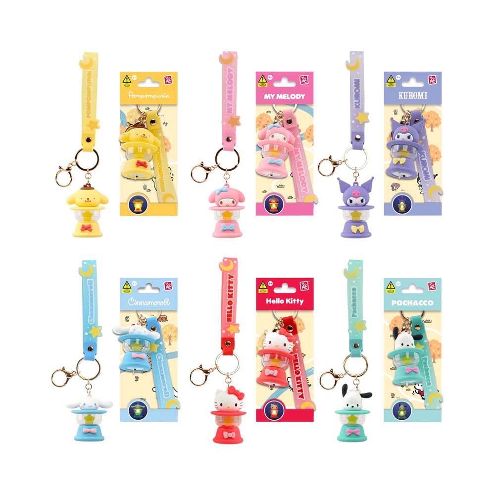 YuMe Hello Kitty And Friends Light-Up Camping Lamp Series Keychain & Strap