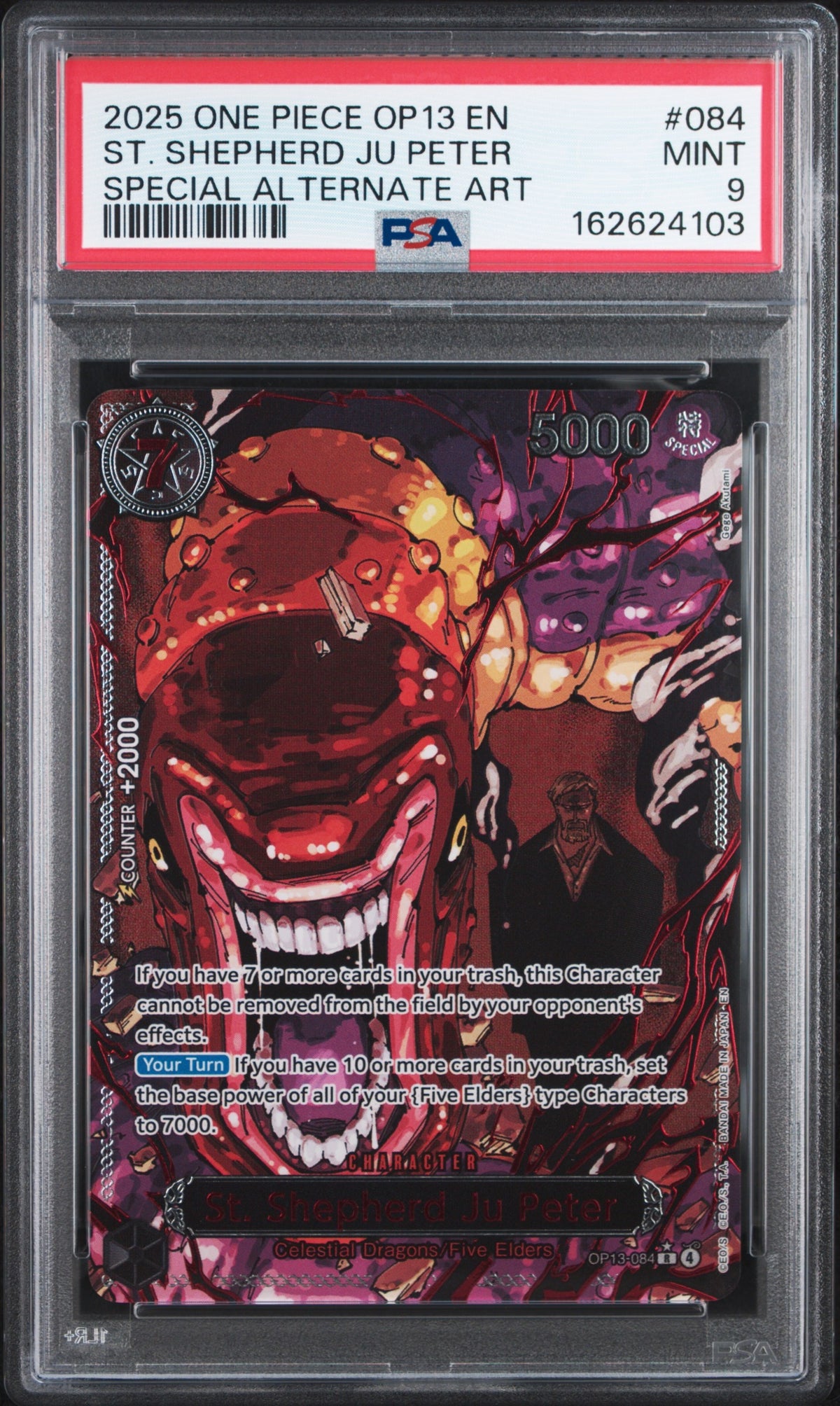 2025 One Piece Op13-Carrying On His Will 084 St. Shepherd Ju Peter Special Alternate Art - PSA 9