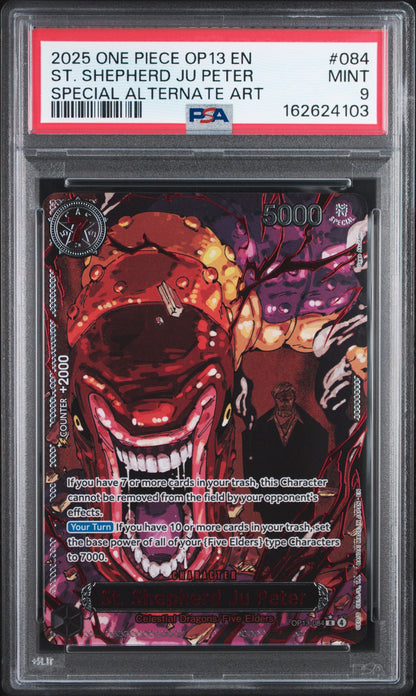 2025 One Piece Op13-Carrying On His Will 084 St. Shepherd Ju Peter Special Alternate Art - PSA 9