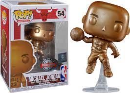 NBA: Bulls - Michael Jordan Bronzed US Exclusive Pop! Vinyl #54