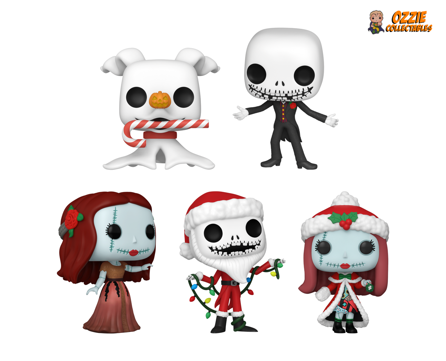 The Nightmare Before Christmas 30th Anniversary 2023 Holiday Bundle - 5 POP! Vinyls