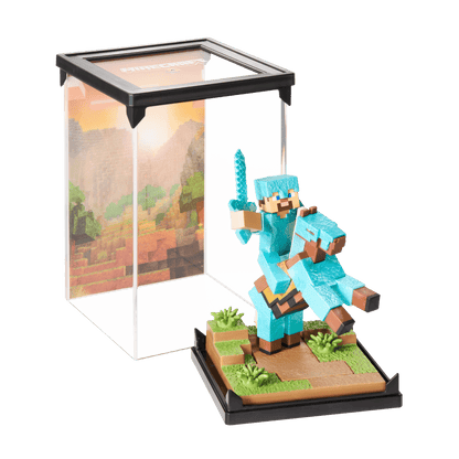 Minecraft - Diamond Armor Steve & Horse Diorama